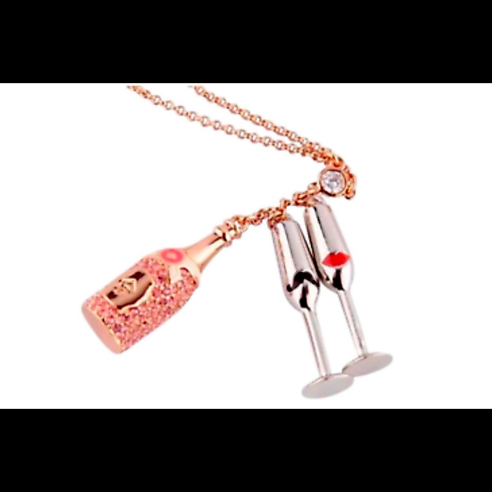 KATE SPADE long champagne necklace